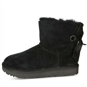 UGG Bailey Bow Boot Mini Women's Size 10 Black
